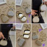کیف مجلسی نگین دار طلایی و نقره ای در طرح های مختلف